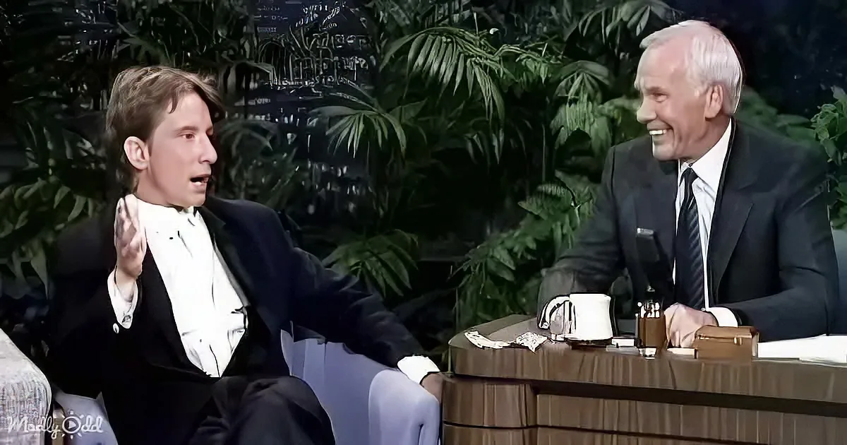Johnny Carson and Martin Short