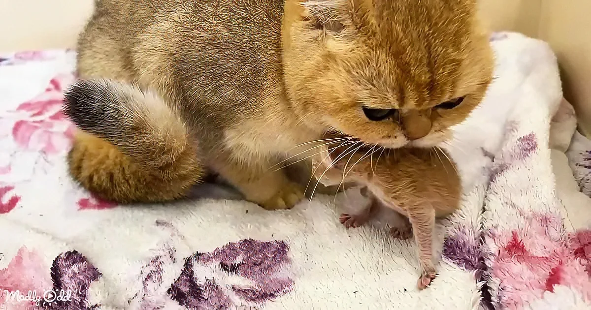 Momma Cat and kitten