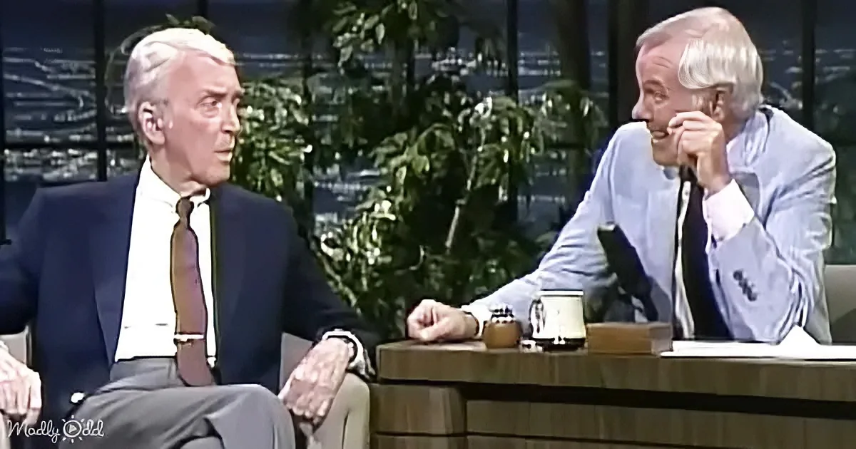 Jimmy Stewart and Johnny Carson