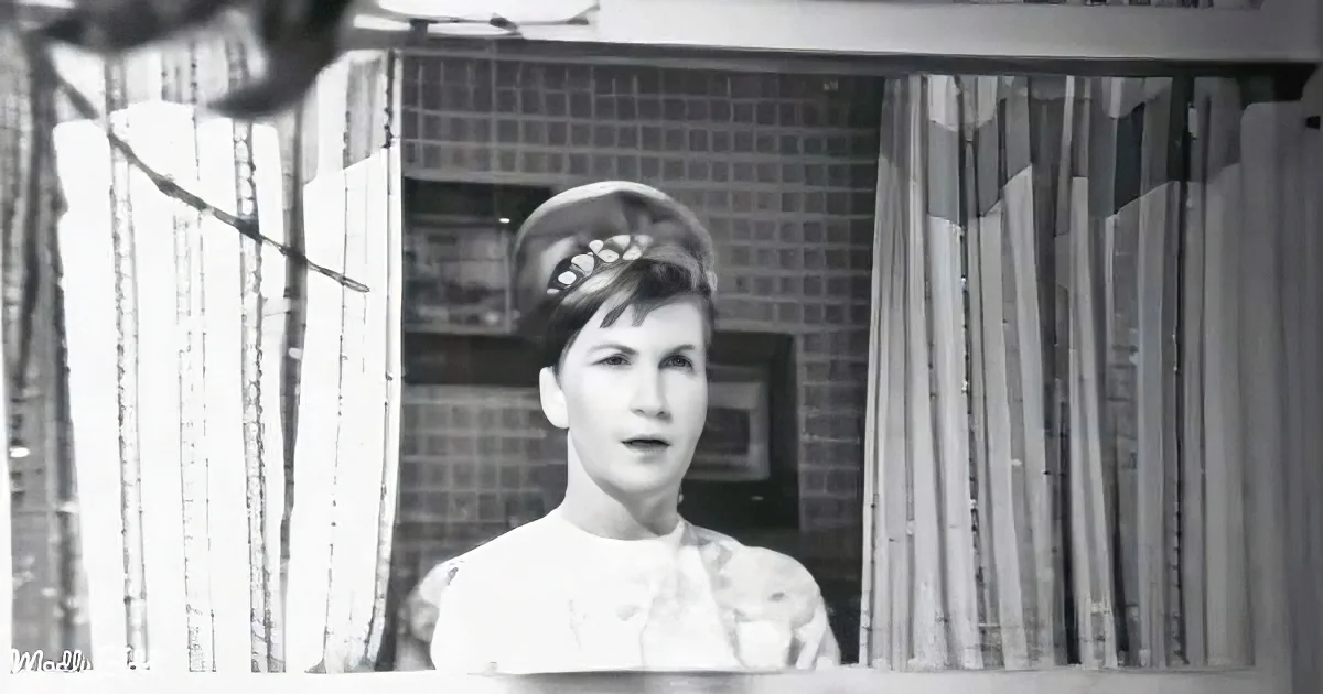 A person in a uniform and cap stands in front of a brick wall with curtains, looking directly at the camera.
