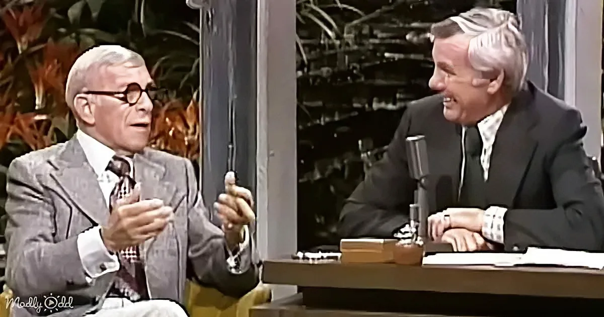 George Burns and Johnny Carson