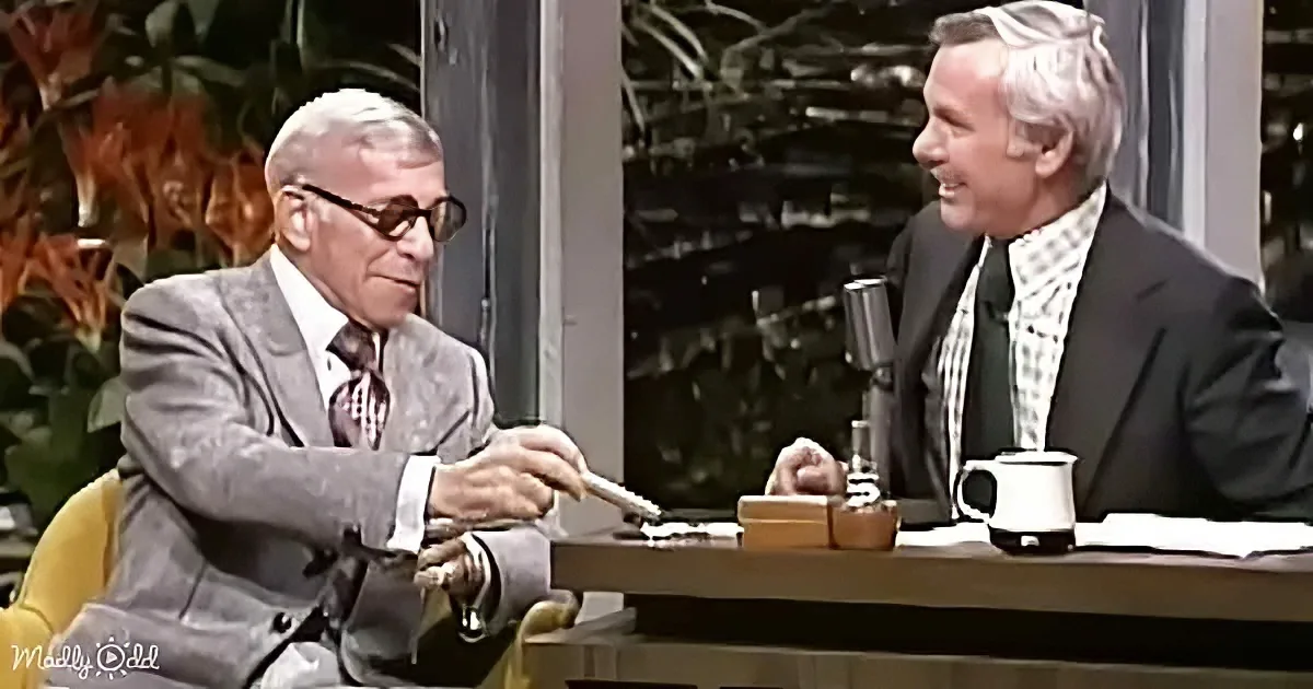 George Burns and Johnny Carson