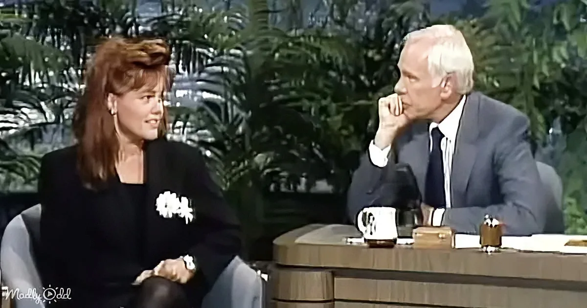 Belinda Carlisle and Johnny Carson