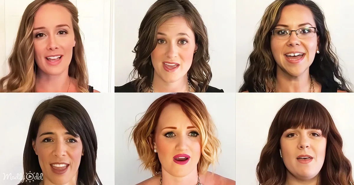 Six women with different hairstyles and expressions against a plain background.