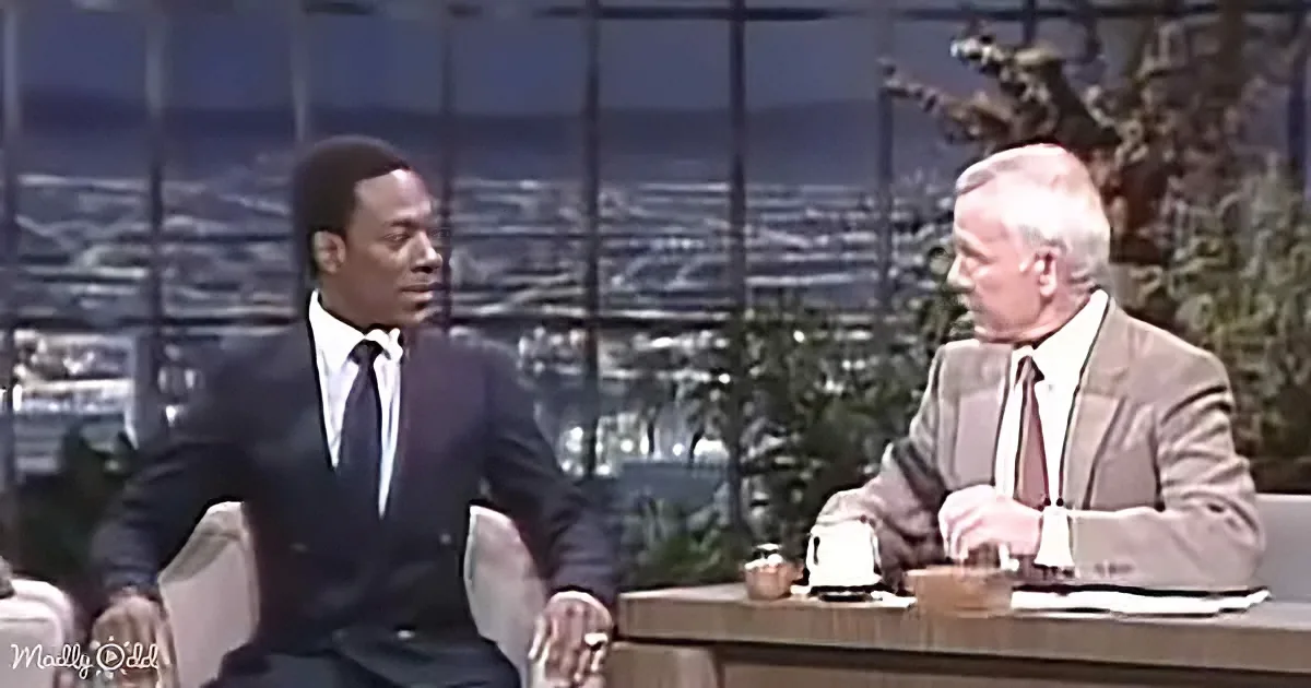Eddie Murphy and Johnny Carson