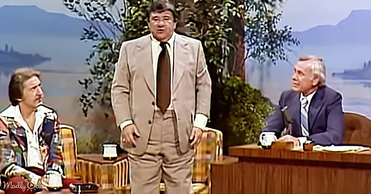 Buddy Hackett and Johnny Carson