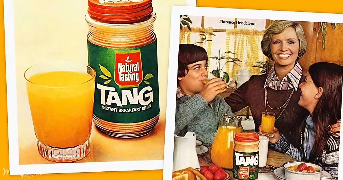 Tang instant breakfast drink ad with family enjoying breakfast.