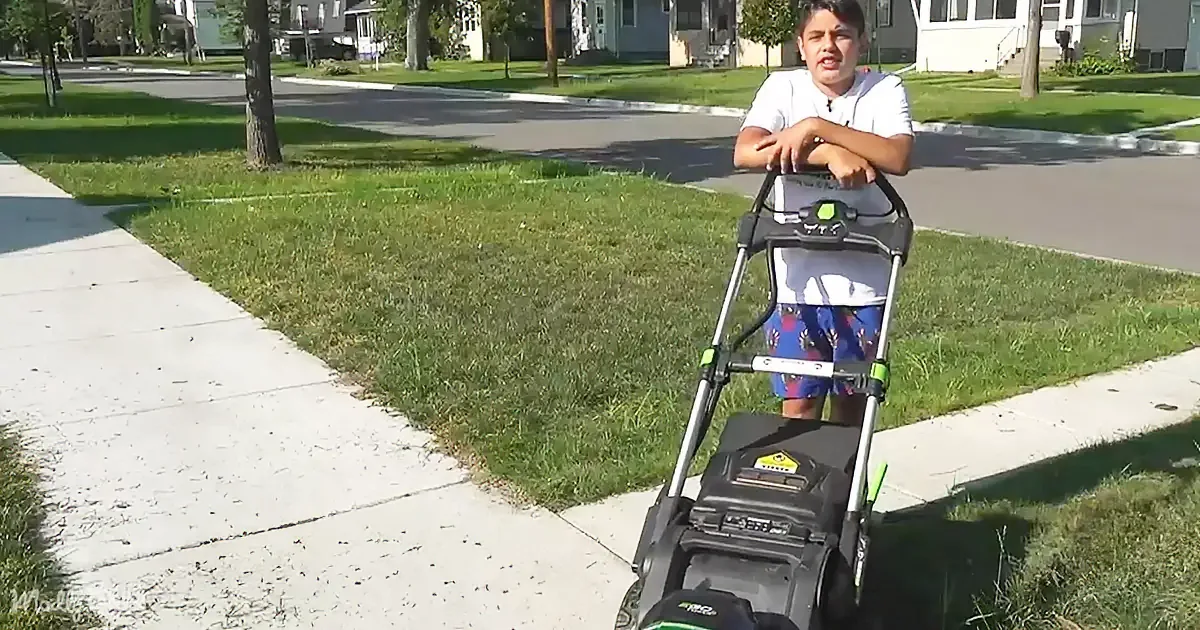 Young Local Hero Offers Free Lawn Mowing Service for First Responders
