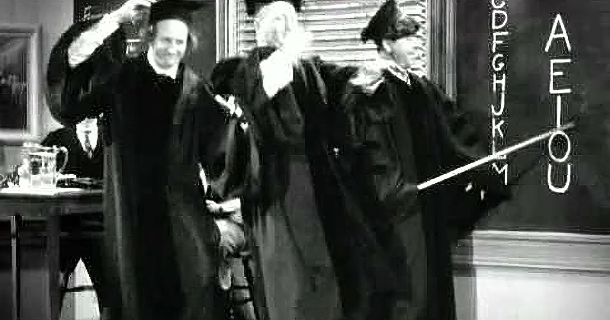 The Three Stooges 1938 ''Swingin Alphabet'' Is a Hilarious Blue Mood Lifter