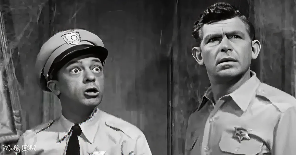 Two men in police uniforms, one surprised, the other serious, against a textured background.