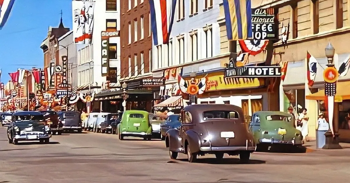 American Small Towns in the 1950s, Now in Color