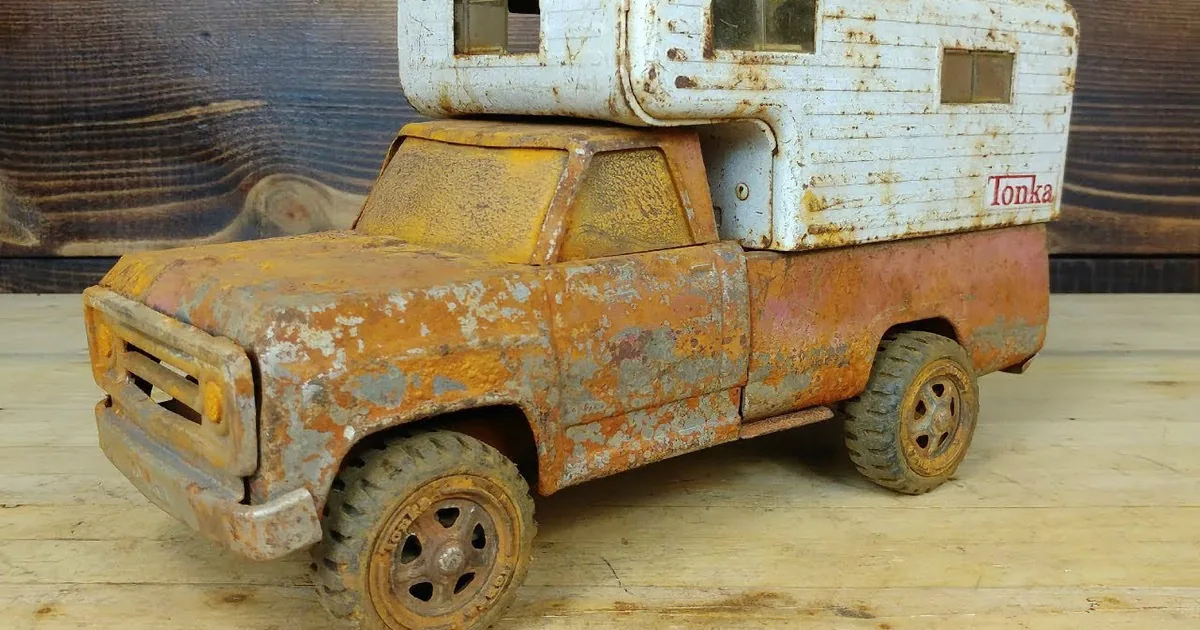 Man Earns 1.5 Million Views of Incredible Restoration of 1960's Tonka Toy Pickup Truck