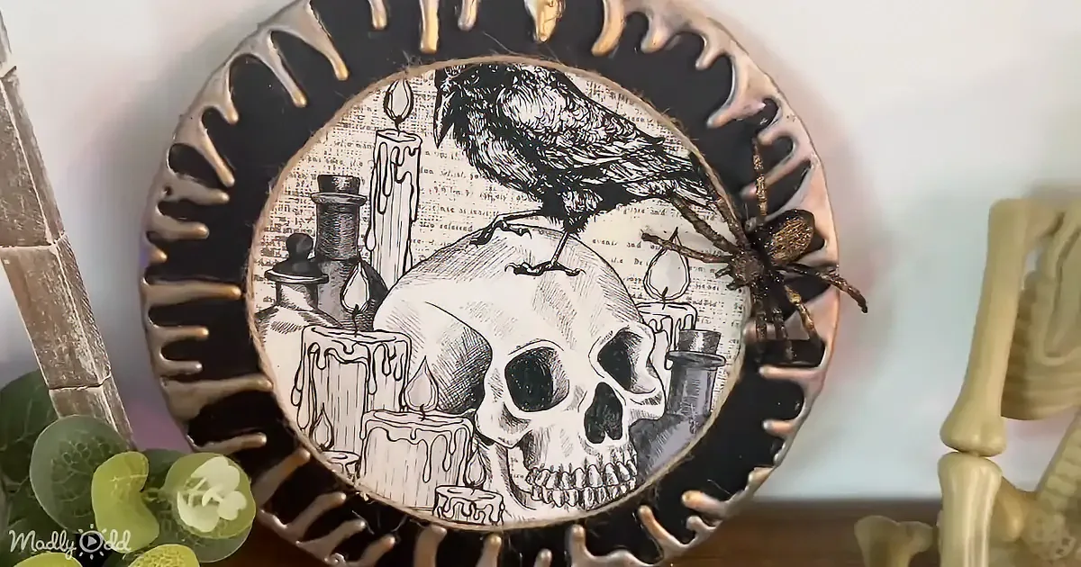 A skeleton sits behind a table with potion bottles, cobwebs, and a sign reading "Apothecary: Potions, Oils & Elixirs."