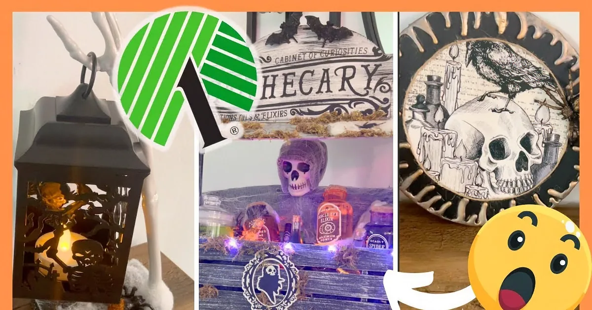 Woman Turns Dollar Store Diy Supplies Into High-End Halloween Decor
