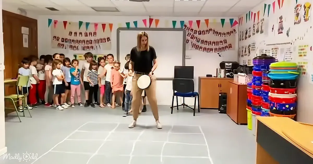 Kids Quickly Outshine Teacher After Learning Intricate Rhythmic Dance Gets 7.2m Views