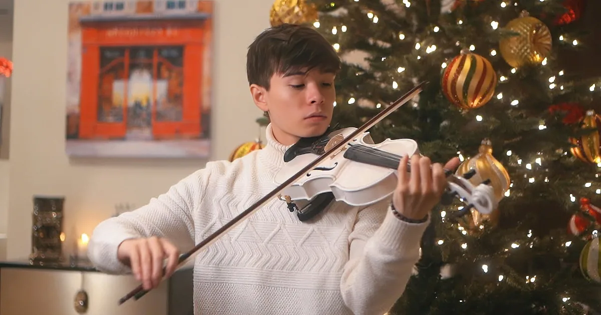 Alan Milan''s Violin Solo ''Hark! the Herald Angels Sing'' -- a Christmas Enchantment