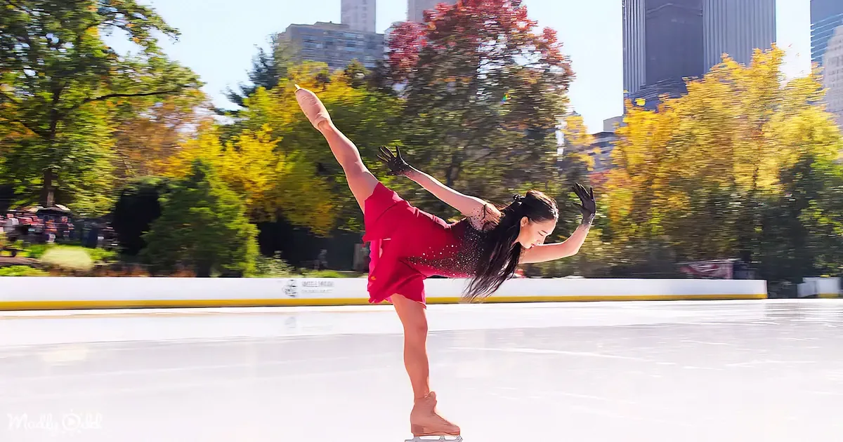 Skater's Grace on Ice Conjures Nostalgic Memories