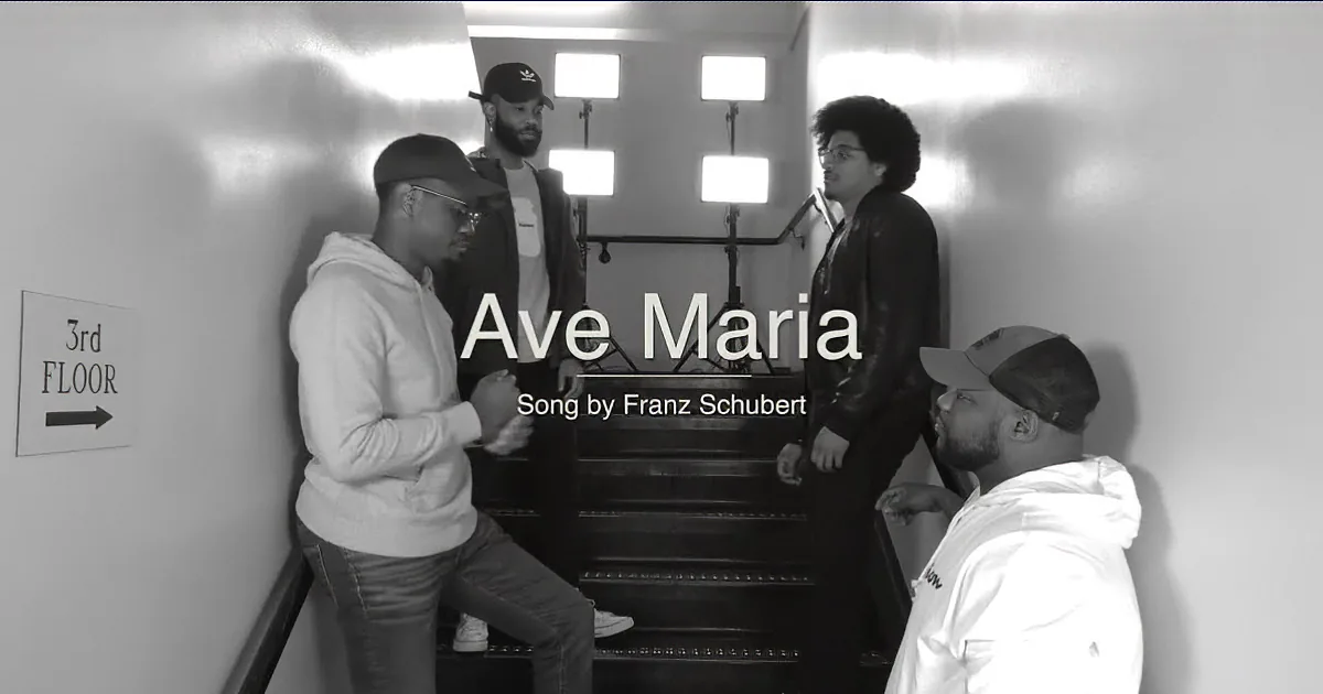 Breathtaking ''Ave Maria'' in a Stairwell Goes Viral