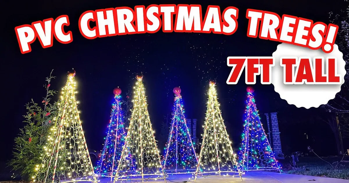 Isaac Unleashes Enchantment With Magical 7ft Pvc Christmas Trees Tutorial