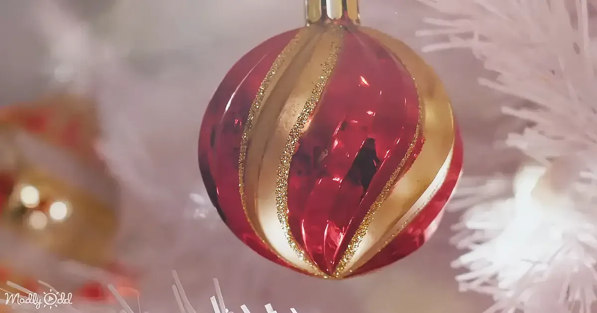 A grand house adorned with festive lights and Christmas trees, with "WHITE CHRISTMAS" text overlay.