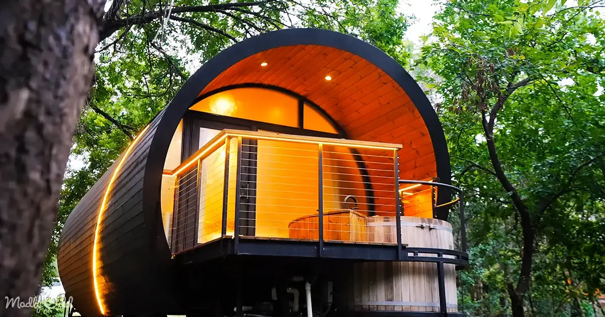 270 Square Foot ''Barrel'' Tiny House Has a Unique Advantage