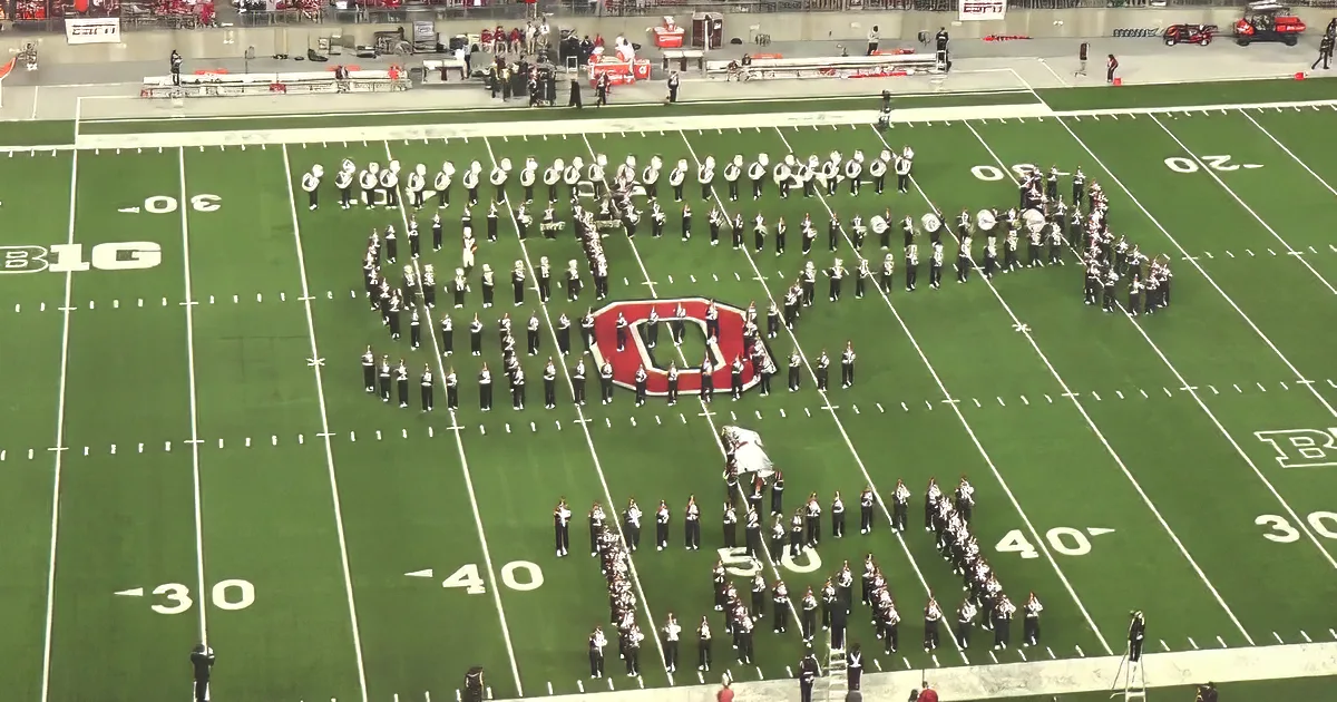Ohio Marching Band Rocks Stadium With TV Classics Tribute