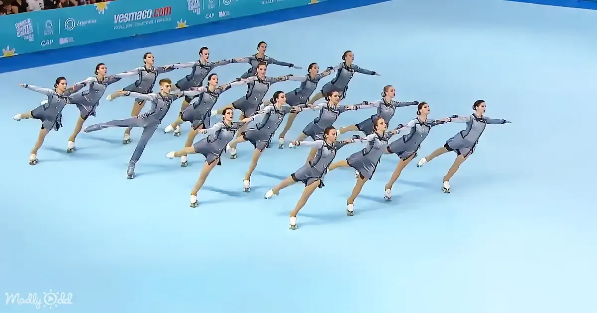 1 Man and 15 Women Put on Roller Skates, Blow Minds With Insane Formations