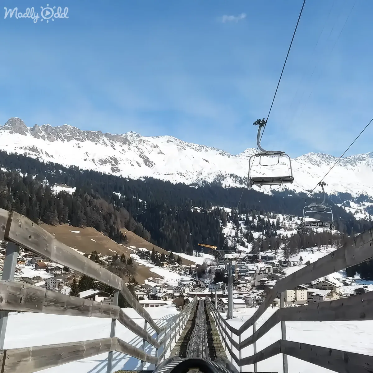 Swiss Alps coaster breathtaking view