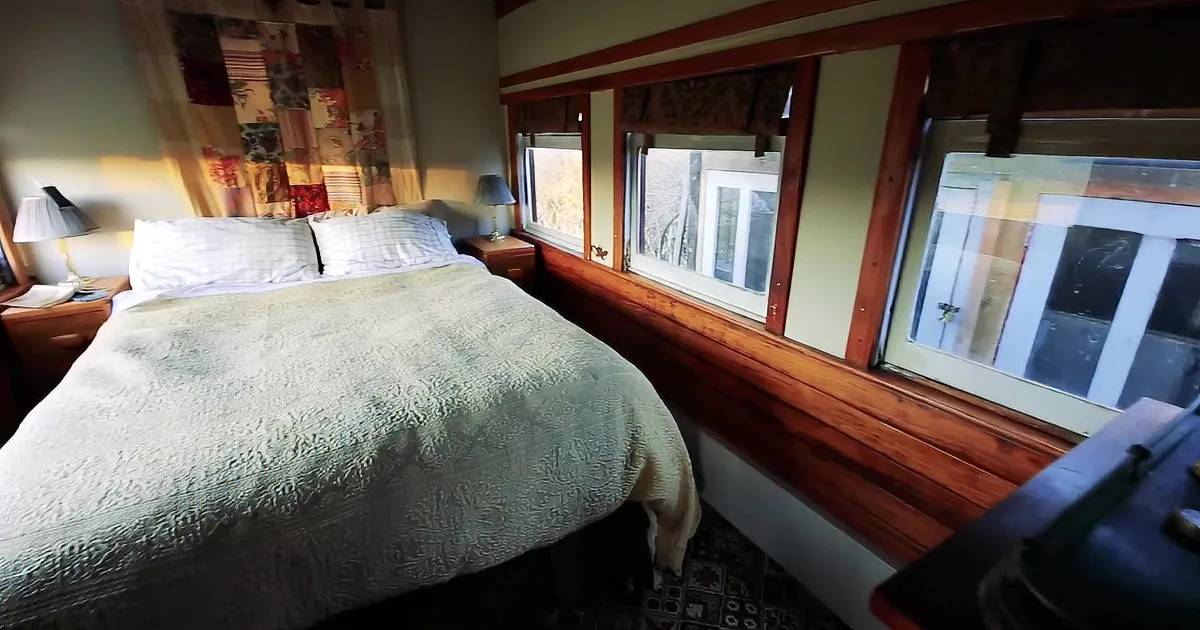 Woman Makes Cozy Tiny Home out of an Old Train