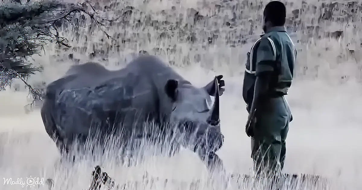 Caretaker Breaks Down in Tears When Baby Rhino He Raised Remembers Him