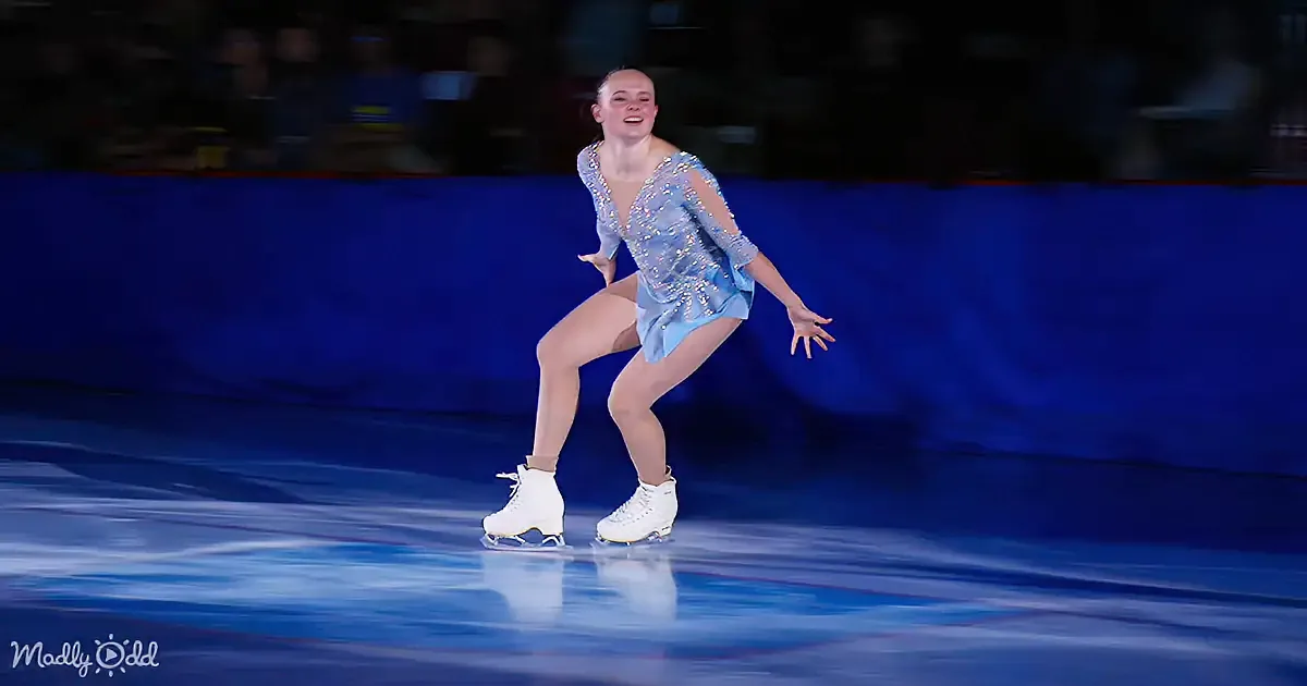 Skater Floats Across Ice in Breathtaking Routine to Celine Dion''s ''Power of Love''