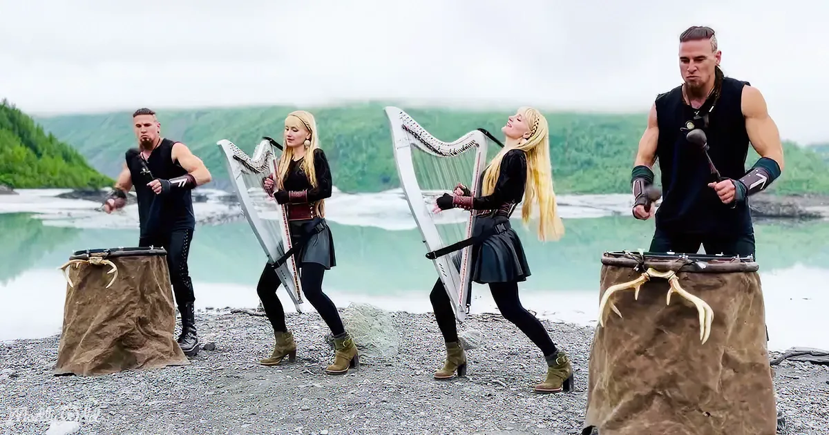 Viking Twins' Electrifying Harp-Drum Cover Rocks Rolling Stones Classic