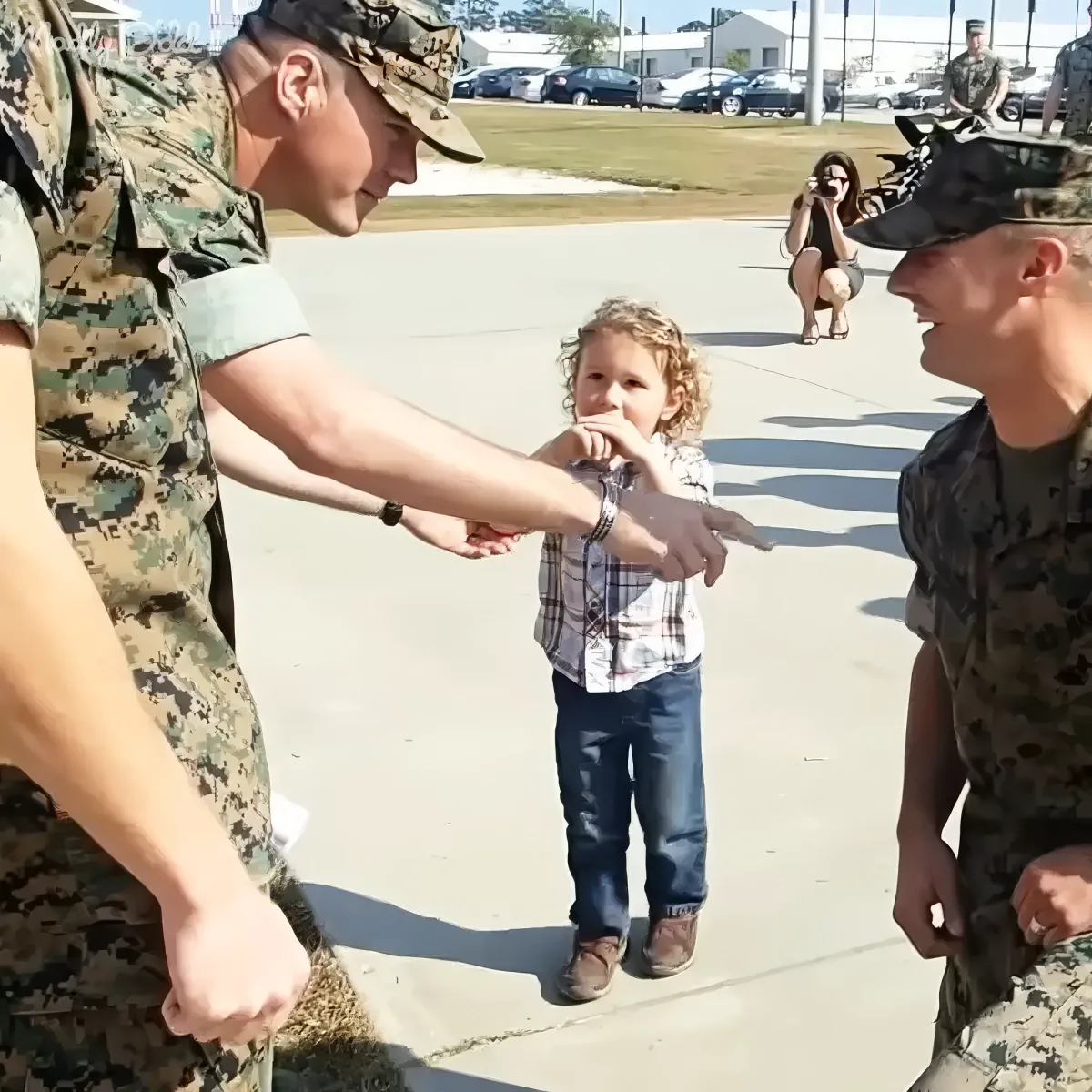 A heartwarming military ceremony caught on video.
