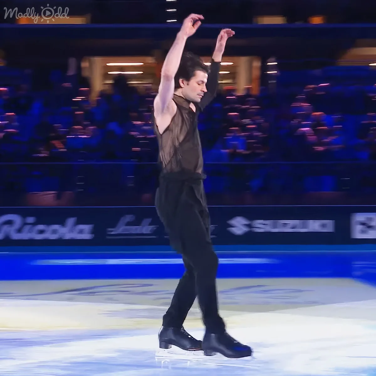 Lambiel's "fake fall" on ice