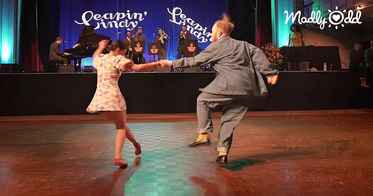 Young Couple Shakes up Dance Competition With ''Bouncy'' Lindy Hop Steps