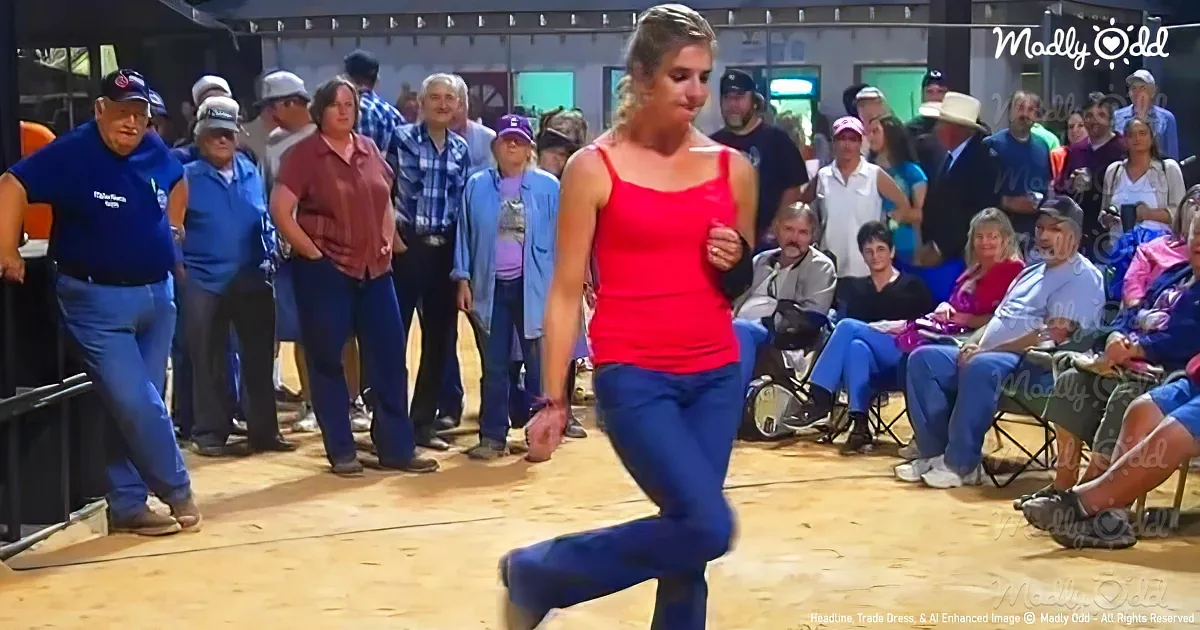 Woman Wows With 'Flatfoot Dance' Like Her Knees Have Special Hinges
