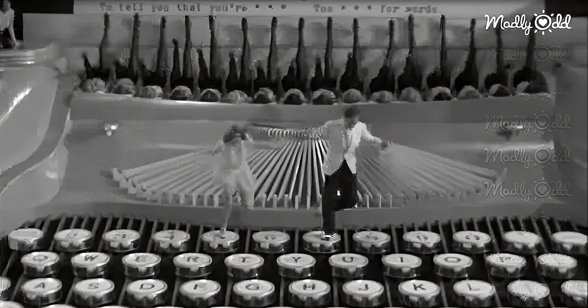 Ruby Keeler and Lee Dixon Dazzle in a 1937 Dance on a Giant Typewriter
