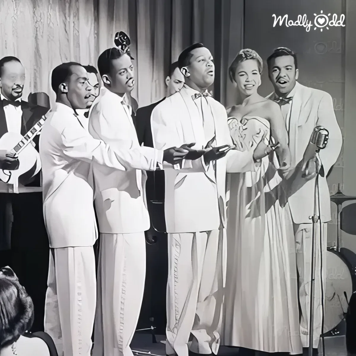 Only You' performance, singers harmonizing, reminiscent of 50s malt shop days.