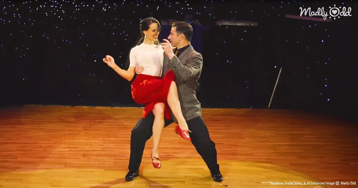 Mind-Melting Swing Dance Moves Stun Packed Ballroom