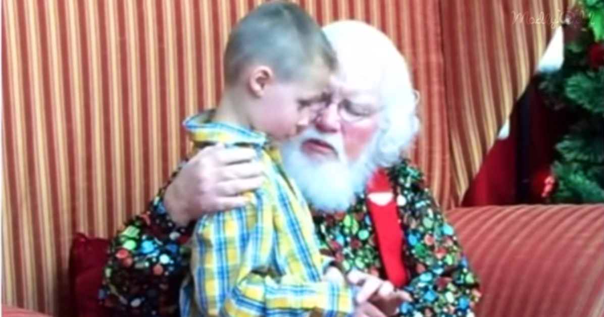 Santa and Autistic Boy