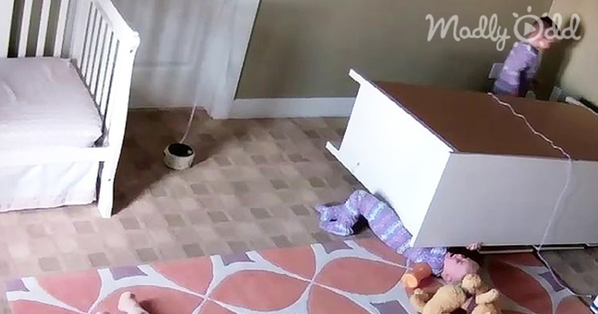 Dresser Collapsed Onto This 2-Year-Old. but Watch What His Twin Brother Did Next