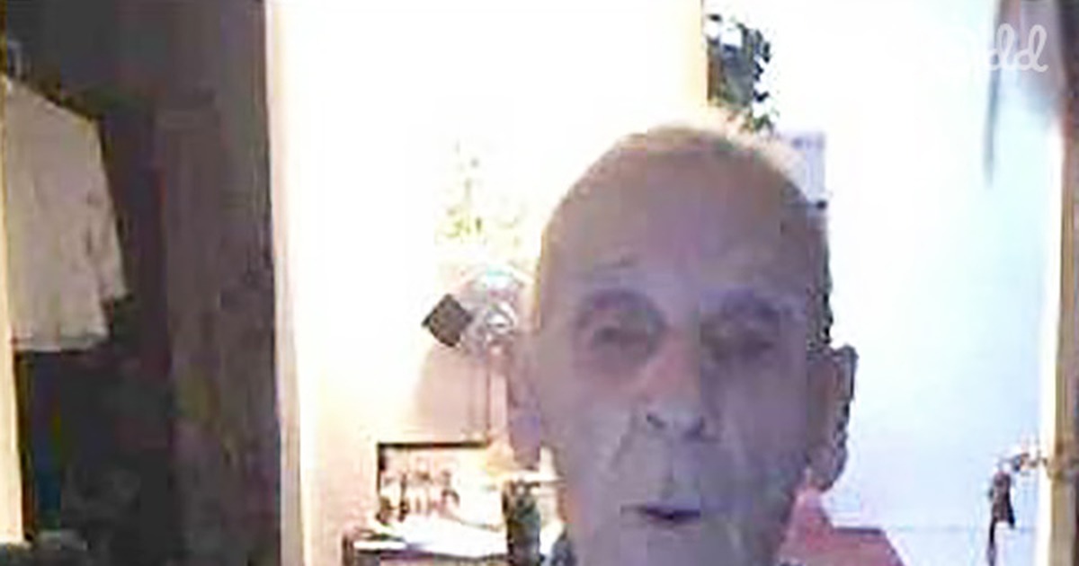 Granddad Sits in Front of His Granddaughter''s Camera. but Watch When the Music Starts to Play!