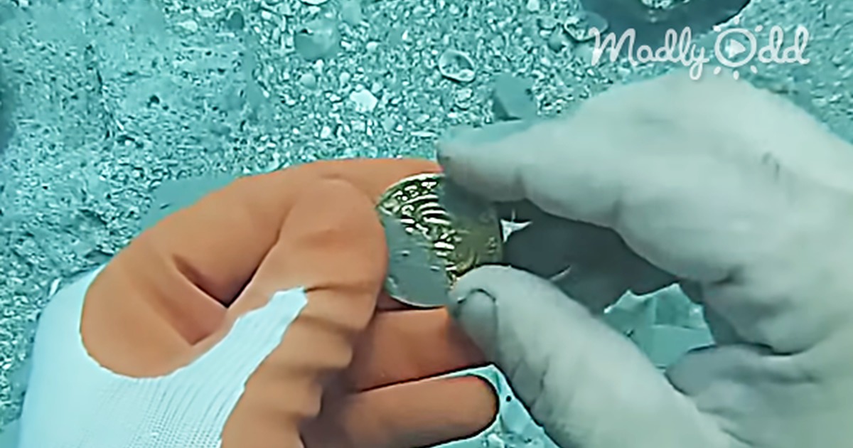Luckiest Diver in the World Uses Metal Detector to Find 1-Million-Dollar Treasure on the Sea Floor