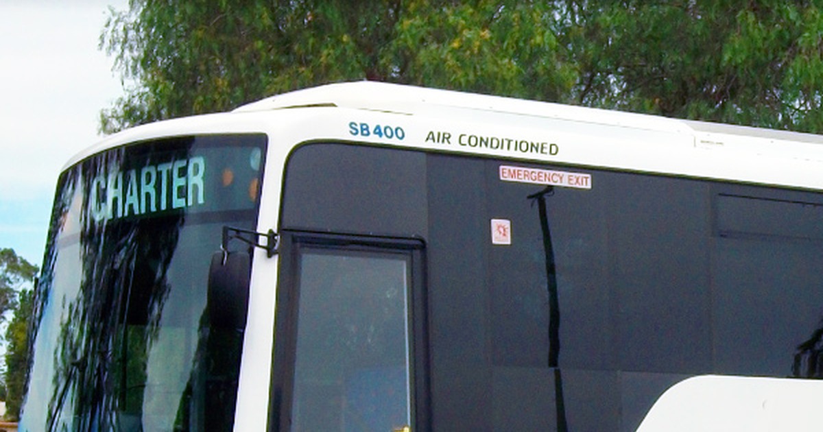 A bus with "Martin's Albury" written on it is parked, and a headline mentions a failed attempt to siphon gas, resulting...